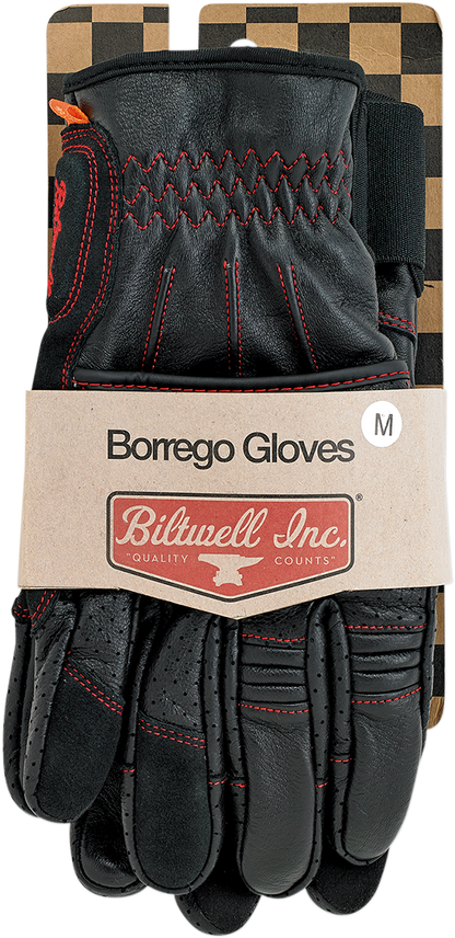 BILTWELL Borrego Gloves - Redline - 2XL 1506-0108-306