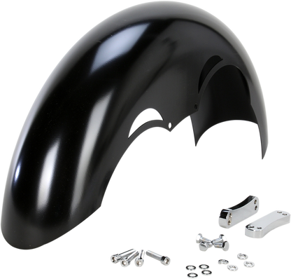KLOCK WERKS Tude Front Fender - Black - 21" Wheel - HD Touring/Trike KWF-01-0107-2014