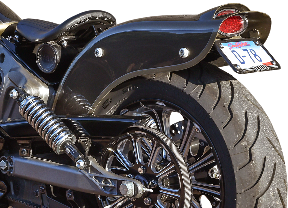 KLOCK WERKS Outrider Rear Fender - Black - Indian Scout KWF-04-0342