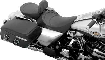 DRAG SPECIALTIES SEATS Solo Seat - Mild Stitched - Driver Backrest Compatible - FLH '97-'07 0801-0493