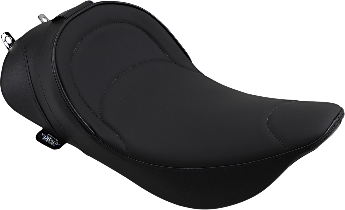 DRAG SPECIALTIES SEATS Solo Seat - Mild Stitched - Driver Backrest Compatible - FLH '97-'07 0801-0493