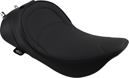 DRAG SPECIALTIES SEATS Solo Seat - Mild Stitched - Driver Backrest Compatible - FLH '97-'07 0801-0493