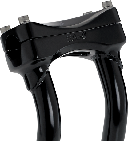BILTWELL Murdock O/S Risers - Pullback - 10" - Black 6414-201-10