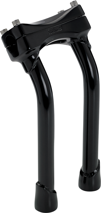 BILTWELL Murdock O/S Risers - Pullback - 10" - Black 6414-201-10