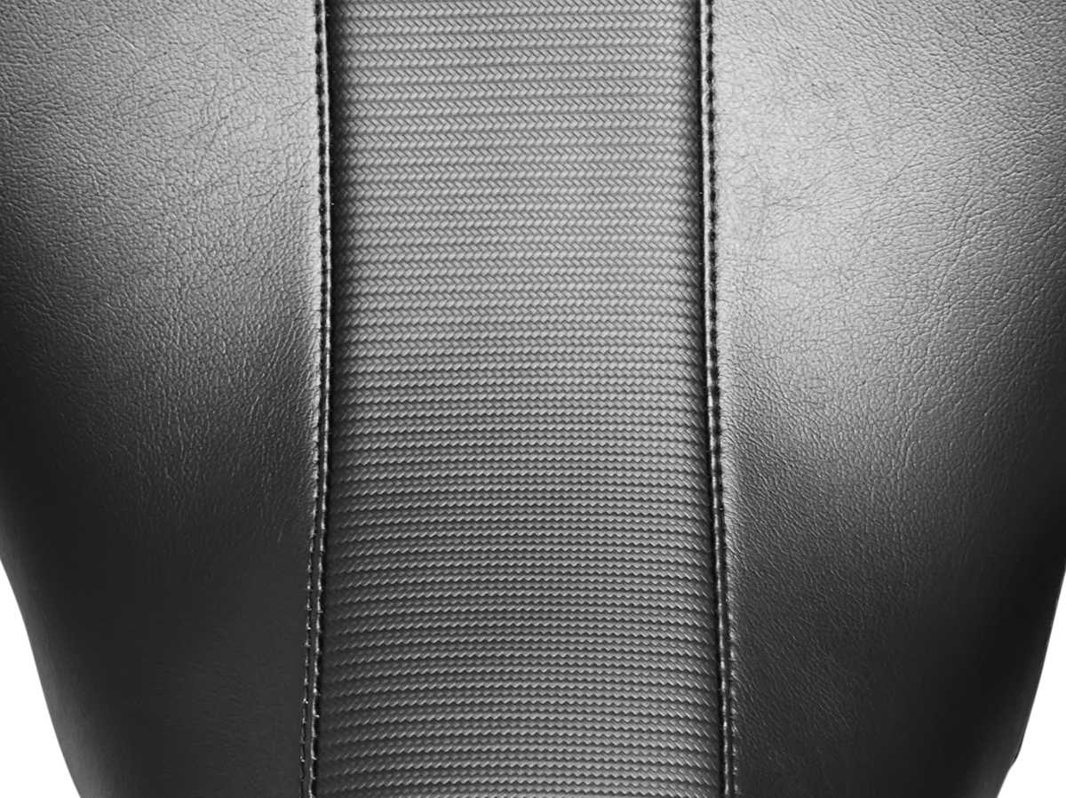 LE PERA Maverick Seat - without Backrest - HR Black Carbon Fiber Inlay - Black - FL '08-'23 LK-957HR3