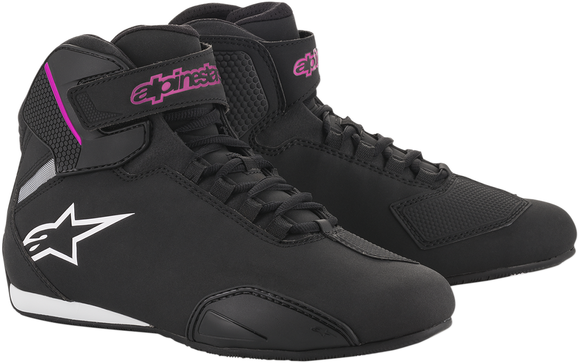 ALPINESTARS Stella Sektor Shoes - Black/Pink - US 8 / EU 40 251571910398