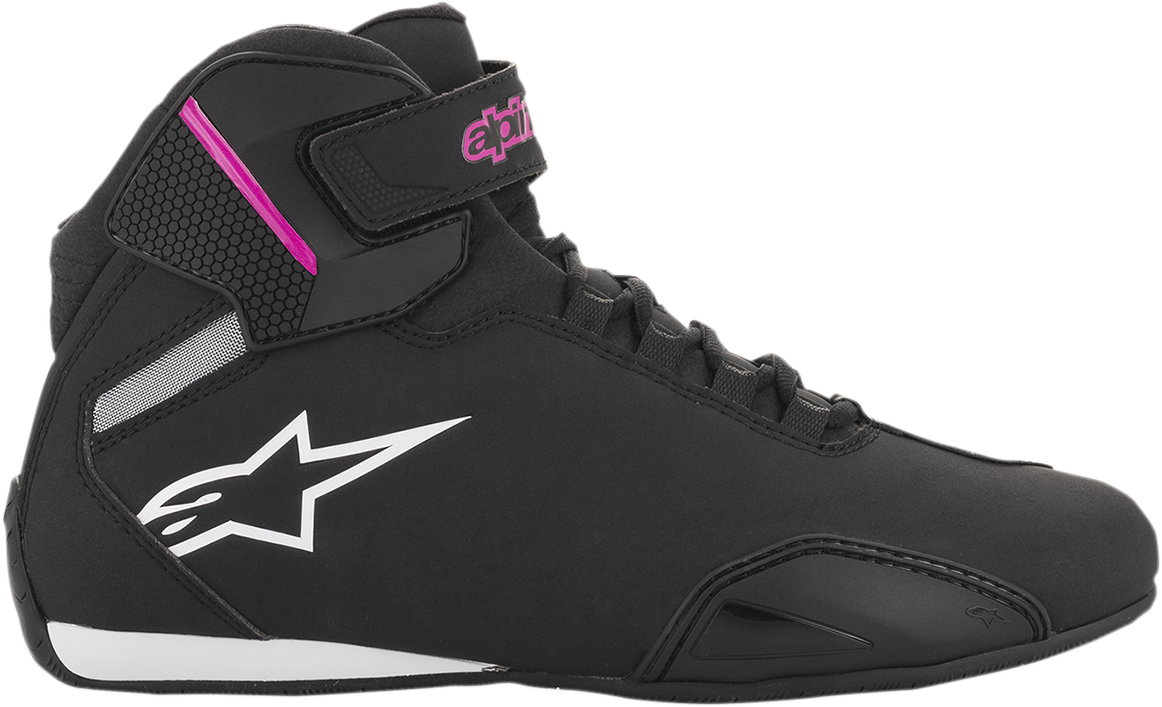 ALPINESTARS Stella Sektor Shoes - Black/Pink - US 8 / EU 40 251571910398