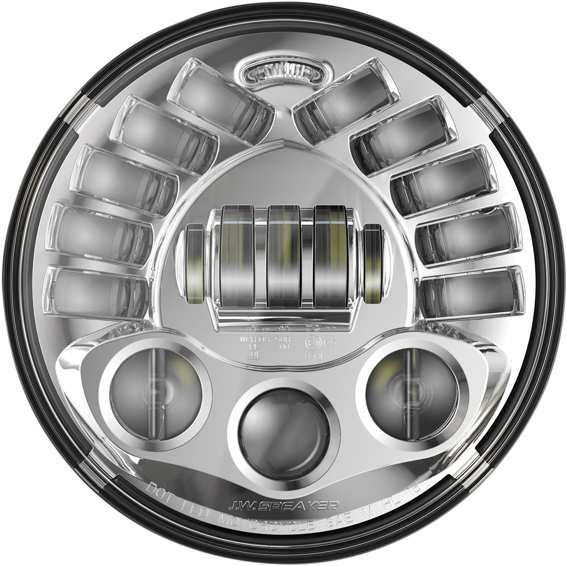 CUSTOM DYNAMICS Adaptive Headlight - Pedestal Mount - Chrome PB-7PA-C