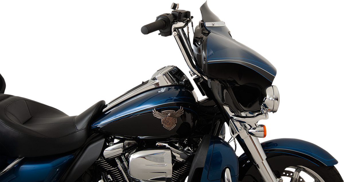 KLOCK WERKS Flare® Windshield - 4" - Black - '14-'25 FLH KWW-01-0404