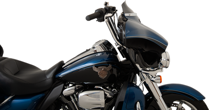 KLOCK WERKS Flare® Windshield - 4" - Black - '14-'25 FLH KWW-01-0404