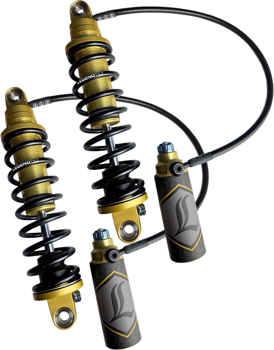 Legend Suspension REVO ARC Remote Reservoir Shocks - 14 Inch Heavy Duty - Gold (Part Number 1310-1909)
