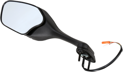 EMGO Mirror - Side View w/Integrated Lighting - Polygon - Black - Left 20-35262