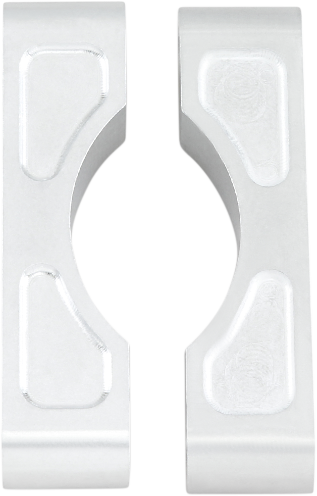 KLOCK WERKS Hugger Front Fender Mounting Blocks - 7/8" wide - For 16"/17"/18"/19" Wheels - Satin KWFS-01-0103