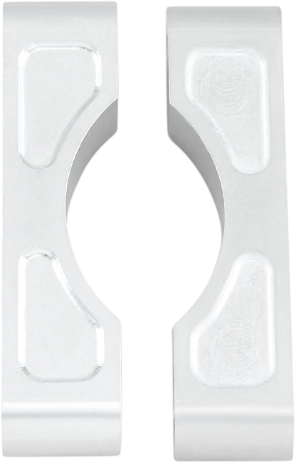 KLOCK WERKS Hugger Front Fender Mounting Blocks - 7/8" wide - For 16"/17"/18"/19" Wheels - Satin KWFS-01-0103