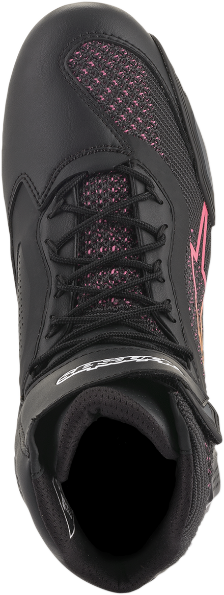 ALPINESTARS Stella Faster-3 Rideknit Shoes - Black/Yellow/Pink - US 5 / EU 36 251052014395