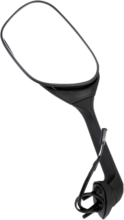EMGO Mirror - Side View w/Integrated Turn Signals - Oval - Black - Left 20-55262