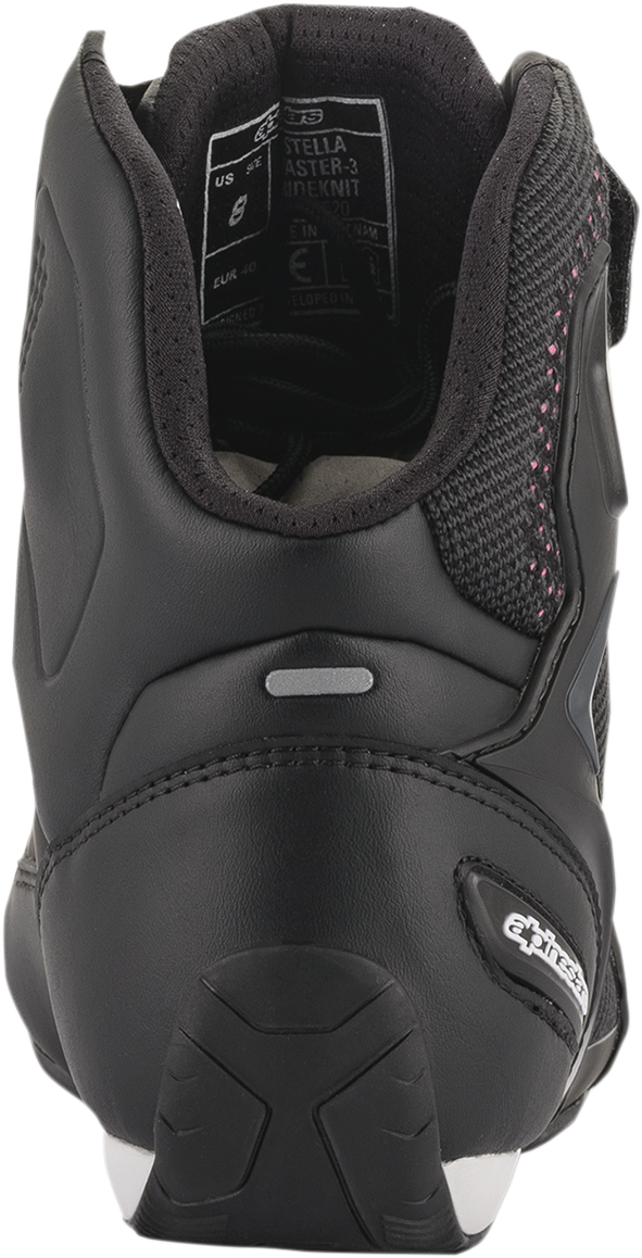ALPINESTARS Stella Faster-3 Rideknit Shoes - Black/Yellow/Pink - US 11 / EU 43.5 2510520143911