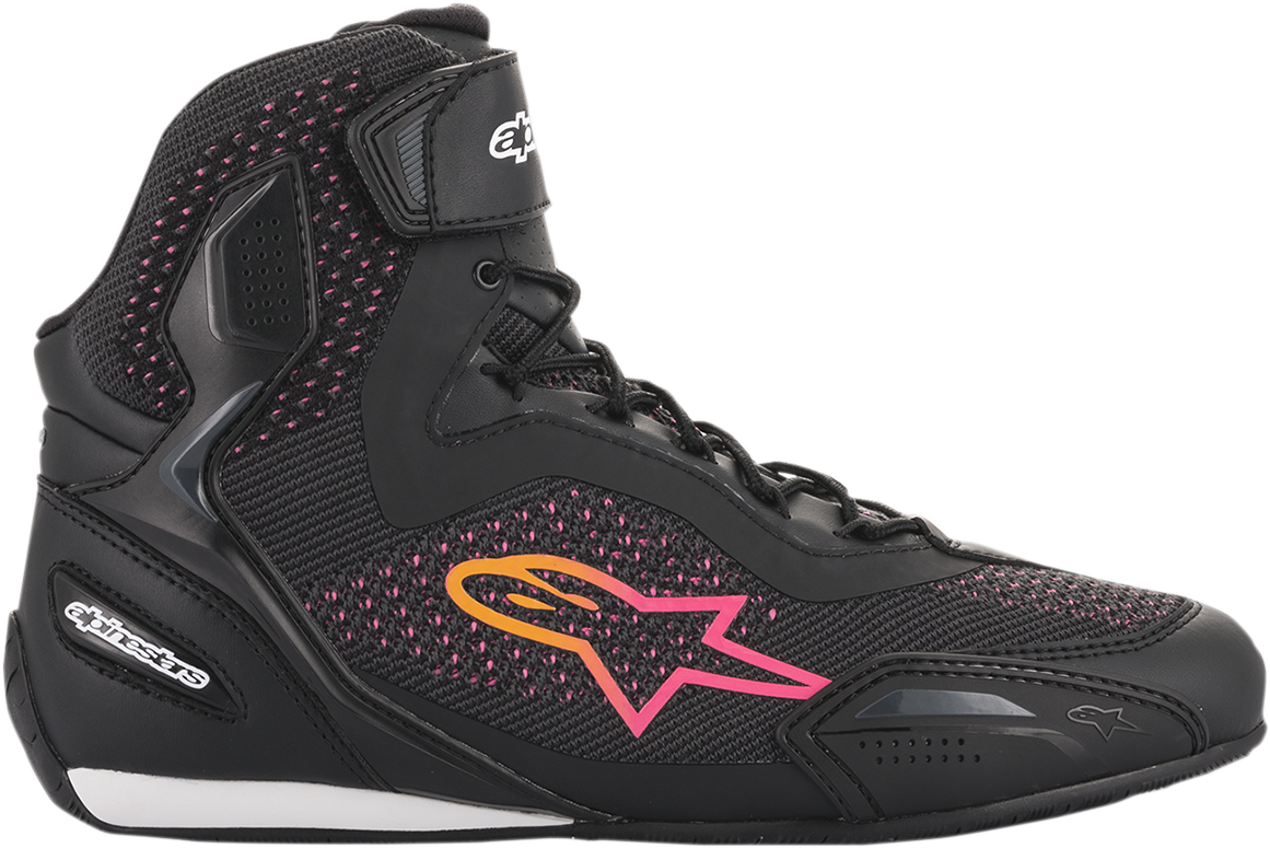 ALPINESTARS Stella Faster-3 Rideknit Shoes - Black/Yellow/Pink - US 11 / EU 43.5 2510520143911