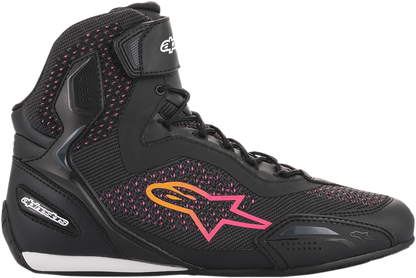 ALPINESTARS Stella Faster-3 Rideknit Shoes - Black/Yellow/Pink - US 11 / EU 43.5 2510520143911