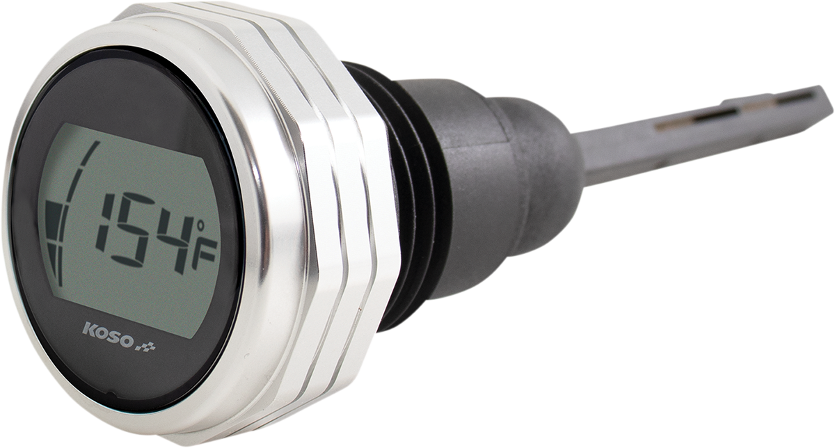 KOSO NORTH AMERICA Oil Dipstick Gauge - Silver - Touring/Trike '17-'25 BA053111