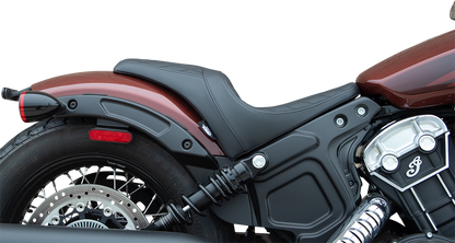 DRAG SPECIALTIES SEATS 3/4 Solo Seat - Black - Diamond Stitch - Scout Bobber '18-'22 0810-2255