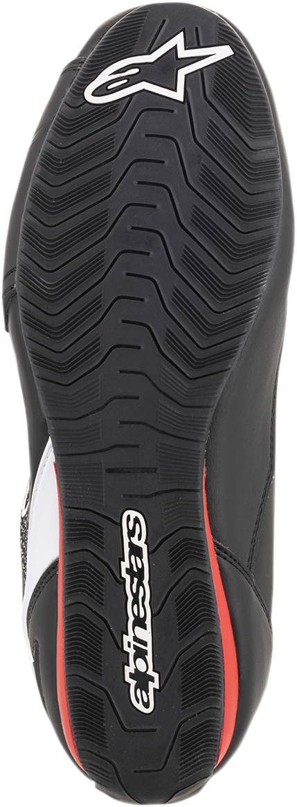 ALPINESTARS Faster-3 Rideknit® Shoes - Black/White/Red - US 12 / EU 45.5 2510319123-12