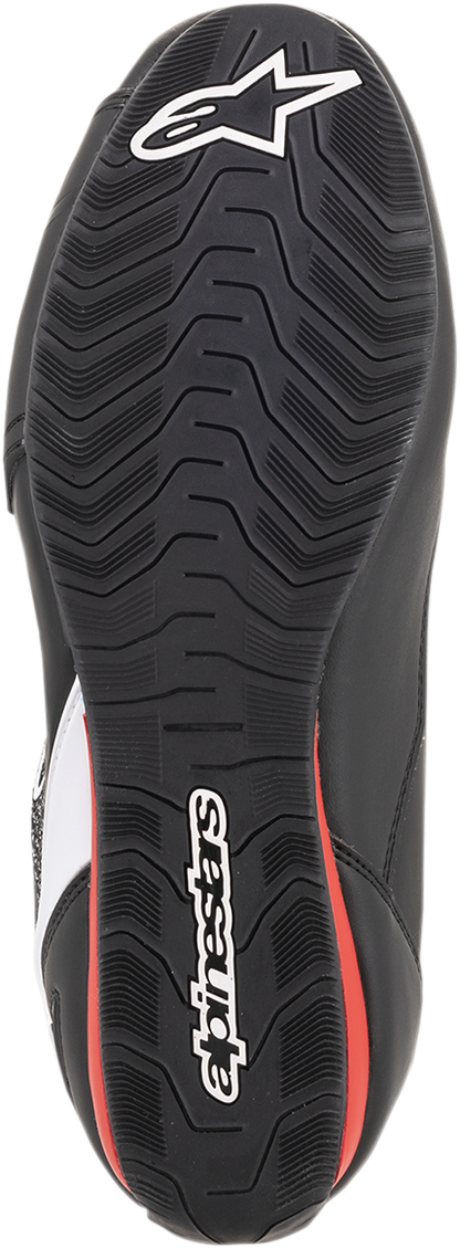 ALPINESTARS Faster-3 Rideknit® Shoes - Black/White/Red - US 13 / EU 47 2510319123-13