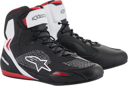 ALPINESTARS Faster-3 Rideknit® Shoes - Black/White/Red - US 13 / EU 47 2510319123-13