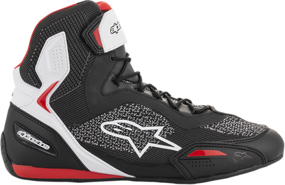 ALPINESTARS Faster-3 Rideknit® Shoes - Black/White/Red - US 14 / EU 48 2510319123-14