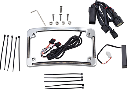 CUSTOM DYNAMICS Radius License Plate Frame - Chrome TF05-SS6-C