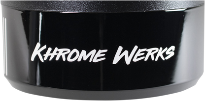 KHROME WERKS 4-1/2" Klassic Tip - Right - Black Powdercoat 200659P