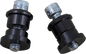 BILTWELL Riser Bushings - Solid - Black 6908-201