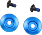 BILTWELL Gen 2 Hardware Kit - Black Screw - Blue Baseplate 0034-150-65