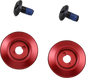 BILTWELL Gen 2 Hardware Kit - Black Screw - Red Baseplate 0034-150-64