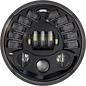 CUSTOM DYNAMICS Adaptive Headlight with Adapter - 7" - Black PB-7A-14-B