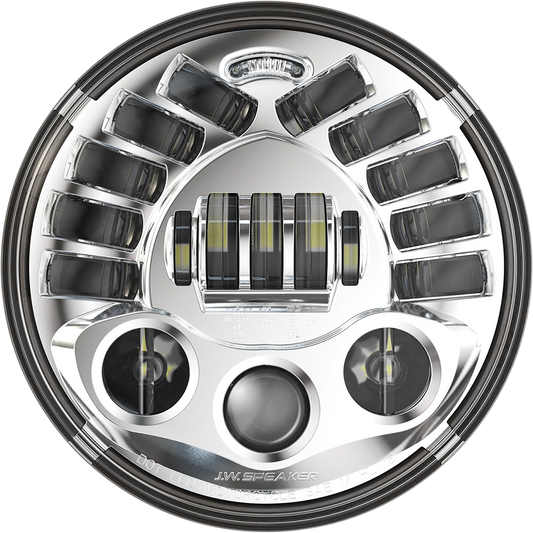 CUSTOM DYNAMICS Adaptive Headlight with Adapter - 7" - Chrome PB-7A-14-C
