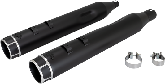 VANCE & HINES 4-1/2" Torquer Slip-On Mufflers - Machine Cut 46676