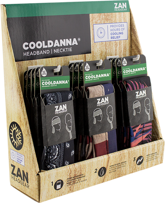 ZAN HEADGEAR Polyester Cooldanna® - 18 Pack PPO14 for Hot Weather Relief
