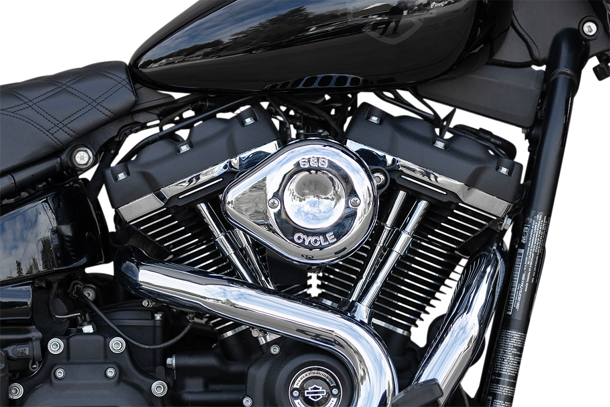 S&S CYCLE Mini Teardrop Stealth Air Cleaner Kit - Chrome 170-0435C