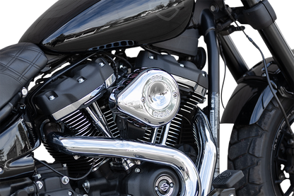 S&S CYCLE Mini Teardrop Stealth Air Cleaner Kit - Chrome 170-0435C