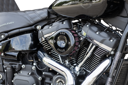 S&S CYCLE Mini Teardrop Stealth Air Cleaner Kit - Gloss Black 170-0436C