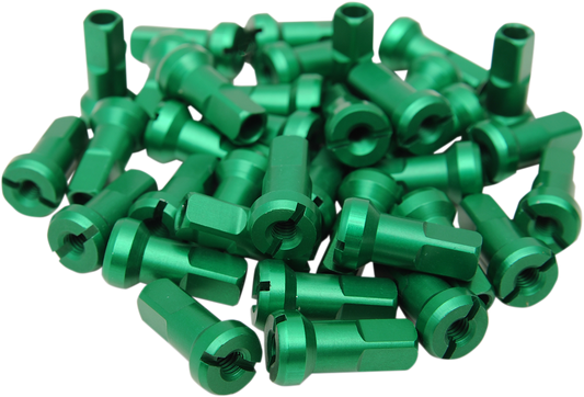 MOOSE OFFROAD Spoke Nipples - MX1 - Green - 8 Gauge - Set 24-860