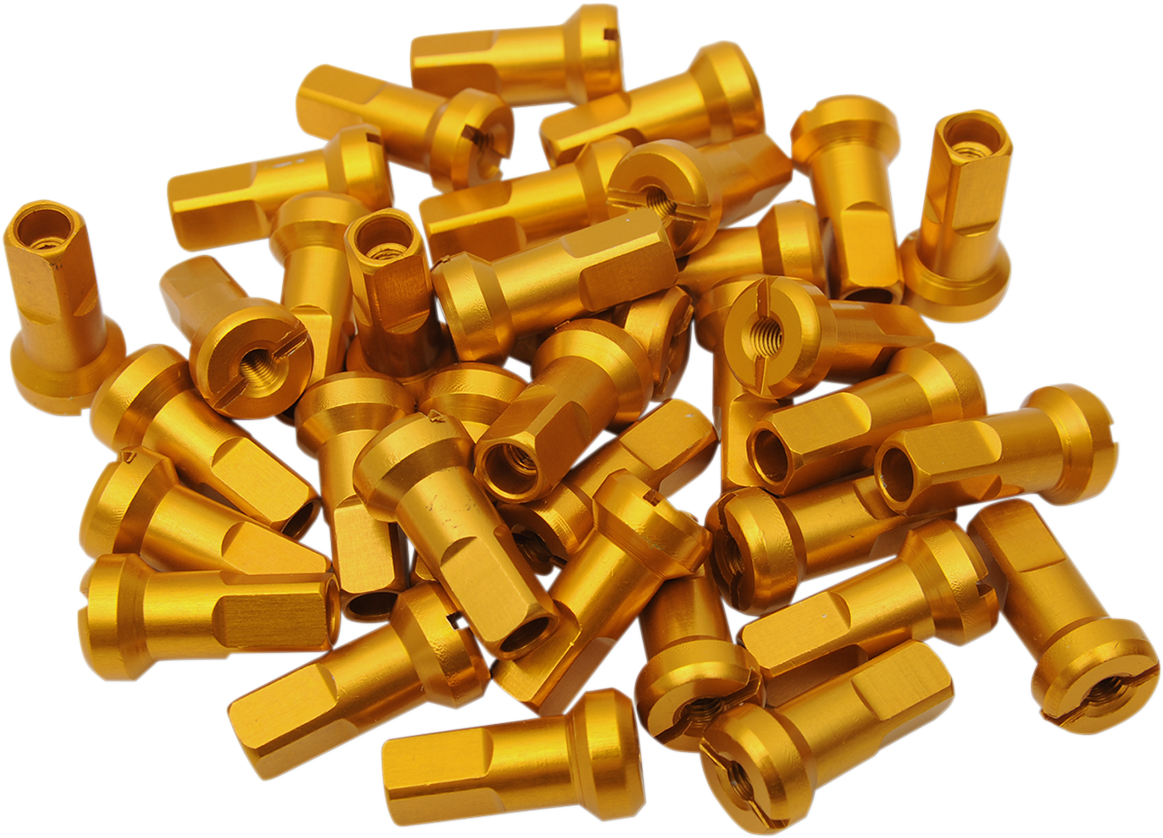 MOOSE OFFROAD Spoke Nipples - MX1 - Gold - 8 Gauge - Set 24-890
