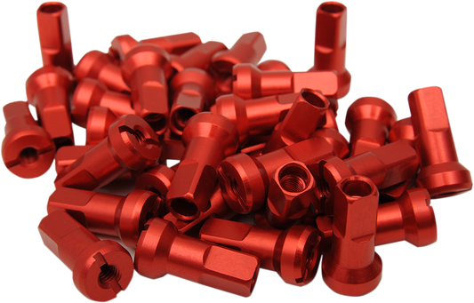 MOOSE OFFROAD Spoke Nipples - MX1 - Red - 9 Gauge - Set 24-930