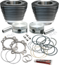 S&S CYCLE Cylinder & Piston Replacement for S&S 106" Stroker Kit - Black 910-0203