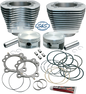 S&S CYCLE Cylinder & Piston Replacement for S&S 106" Stroker Kit - Silver 910-0199