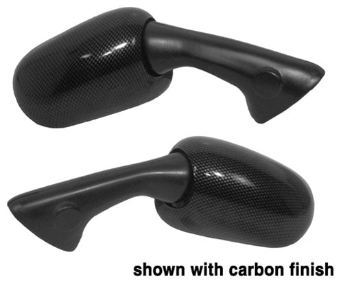EMGO Mirror Left for Honda CBR900 with Carbon Finish (Part No. 20-87092)