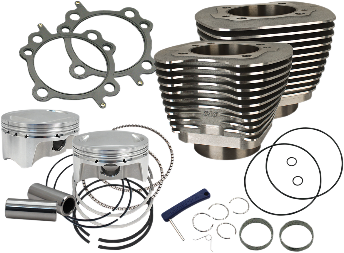 S&S CYCLE 4" Big Bore Bolt-In Sidewinder® Cylinder Kit - 100" - Black 910-0646