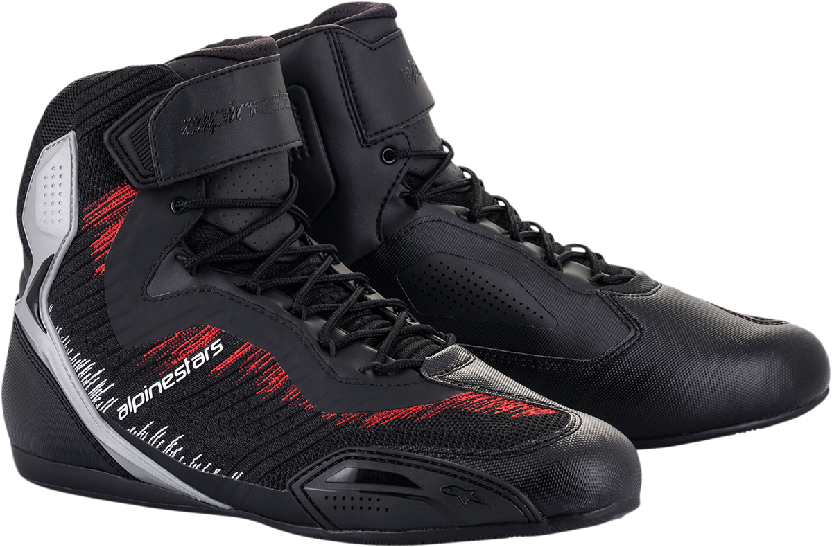 ALPINESTARS Faster-3 Rideknit® Shoes - Black/Silver/Red - US 8 / EU 40.5 251031919308