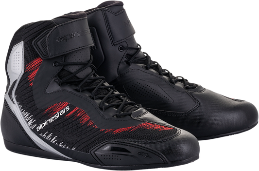 ALPINESTARS Faster-3 Rideknit® Shoes - Black/Silver/Red - US 14 / EU 48 2510319193014